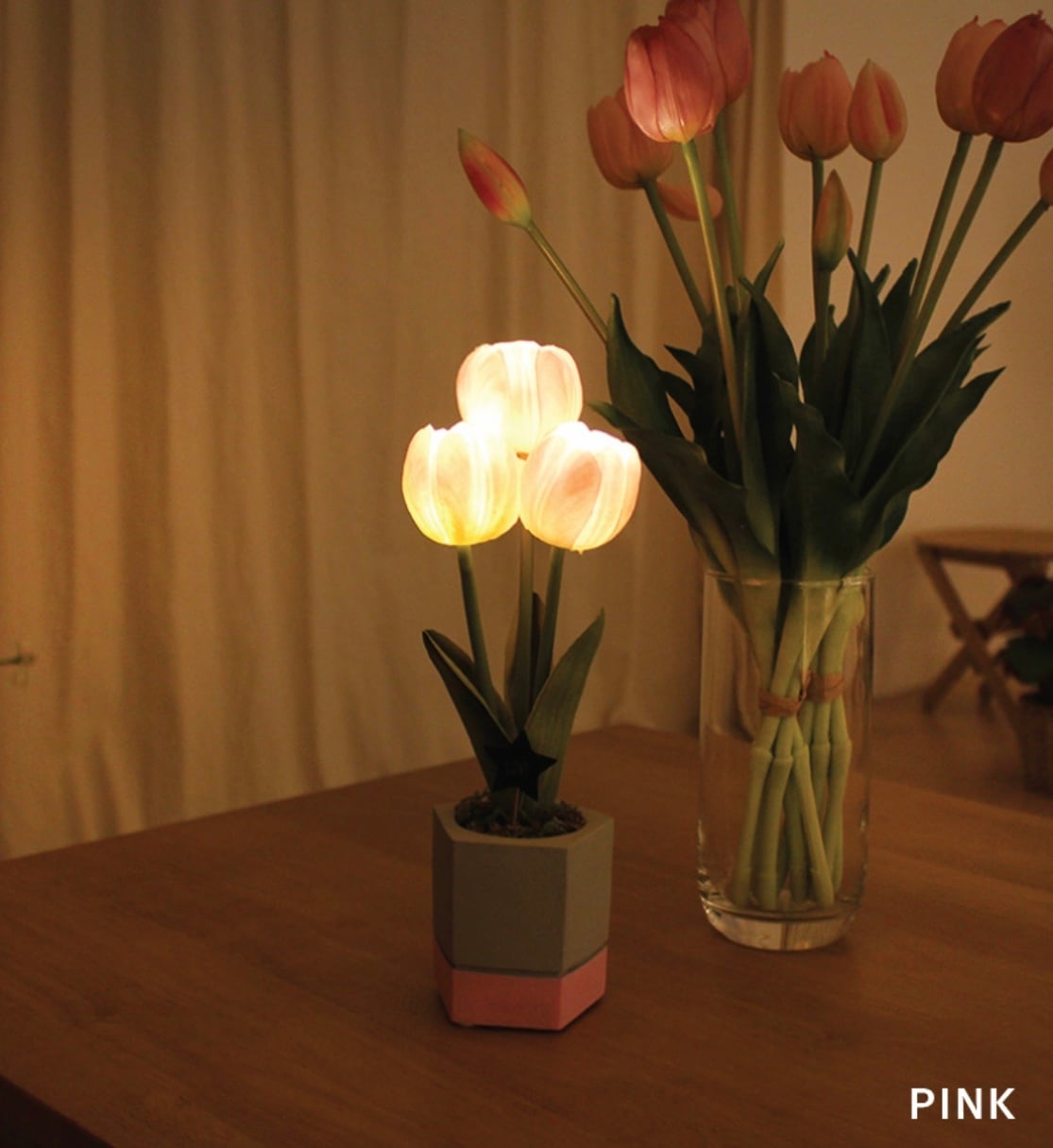 cutie tulip pot mood light 3colors / チューリップ フラワー ライト