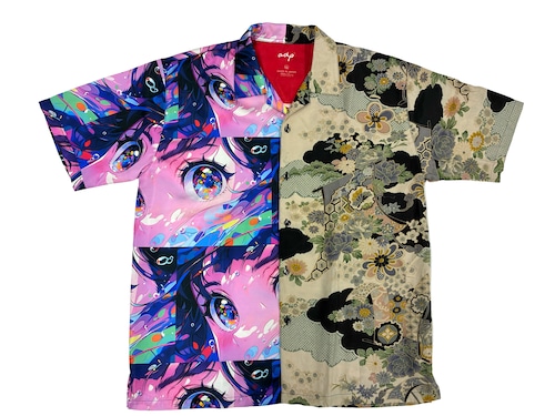 着物スタイルシャツ LLサイズ 702002A10　KIMONO　送料無料