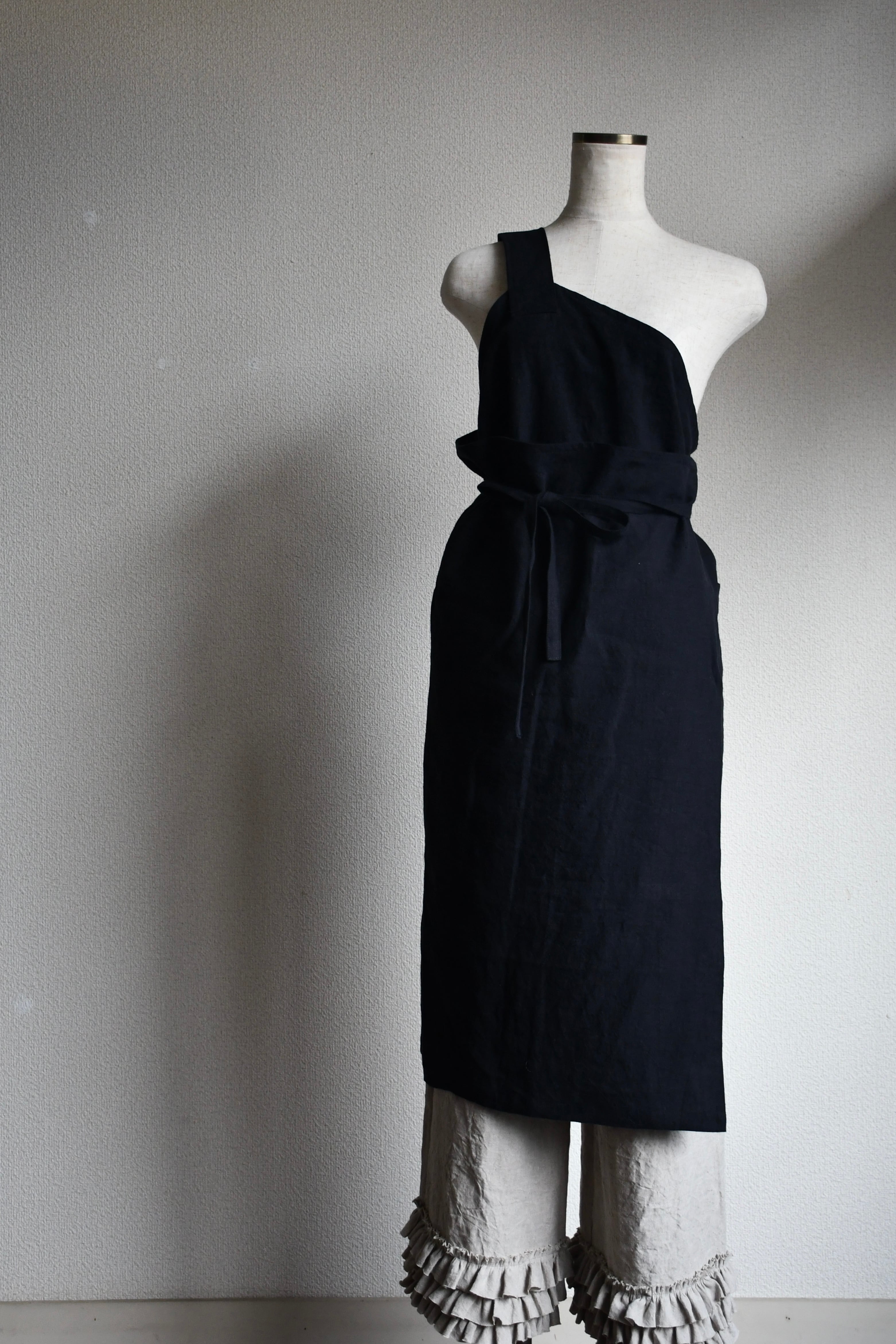 New kesa one-piece short丈 col:Black