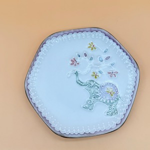 インド象 お菓子皿 3