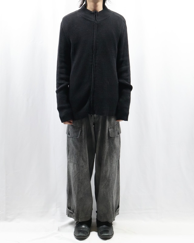 【Y's】hem shaped silhouette pants