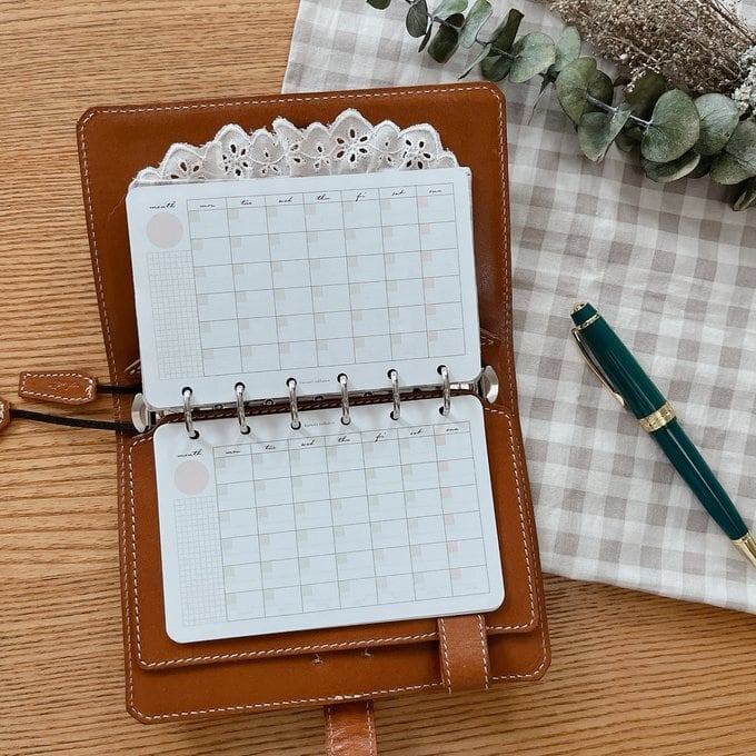 プロフ必読★*林檎*様 リフィル6個 ミニ6穴サイズ/フリーマンスリーブロックリフィル（ヨコ型） | Pay ID