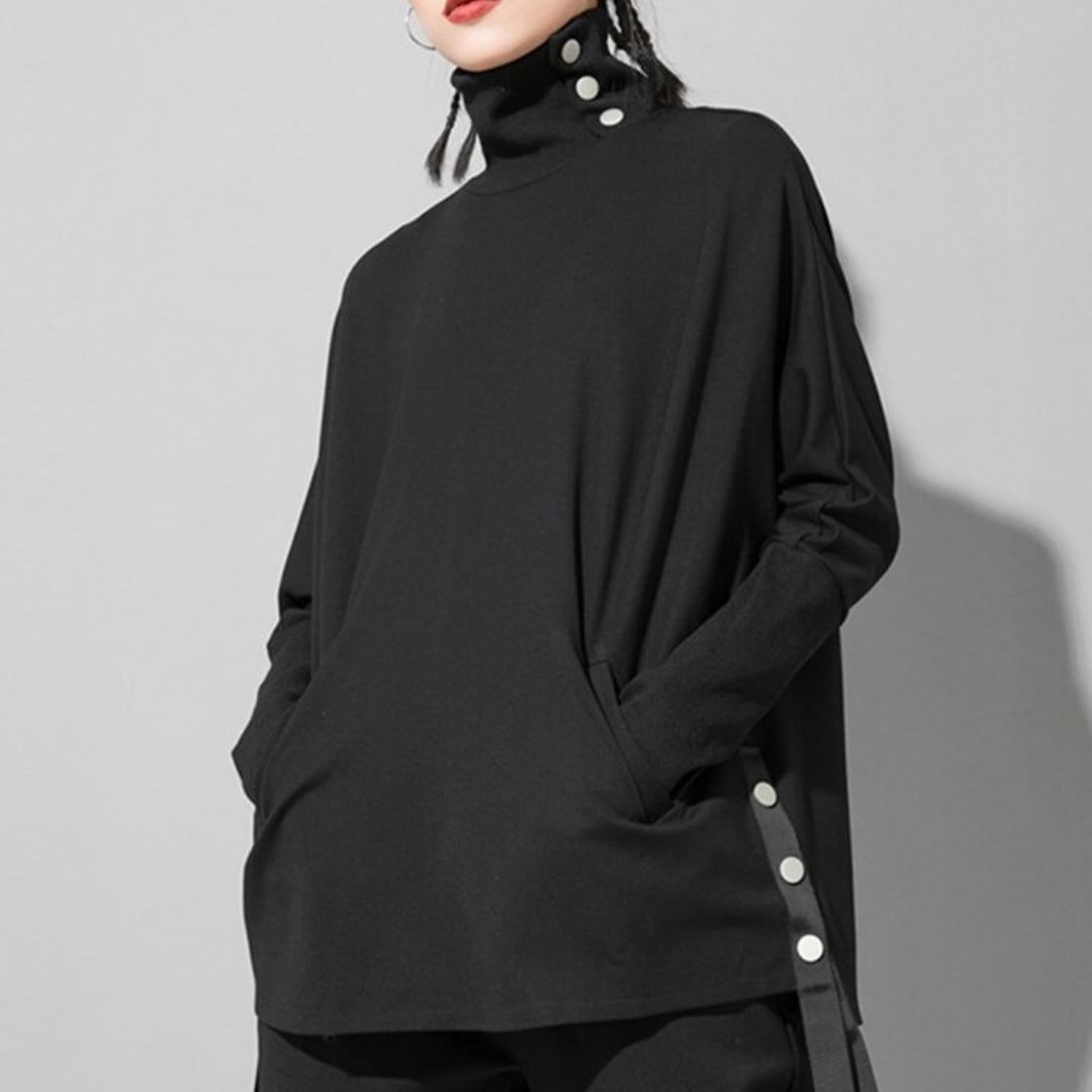 Turtle Neck Casual T-Shirt【TR3050】