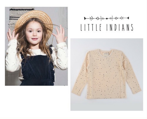 【 即納 】 LITTLE INDIANS リトルインディアンズ カットソー トップス プルオーバー ロンT 長袖 長袖Tシャツ コットン 綿 柄 ドット クルーネック 春夏 秋冬 春 秋 冬 新作 子供服 子供 キッズ 女の子 男の子 ユニセックス 人気 おすすめ かわいい おしゃれ プレゼント 出産祝い 贈り物 ギフト インポート 海外子供服 海外ブランド 140
