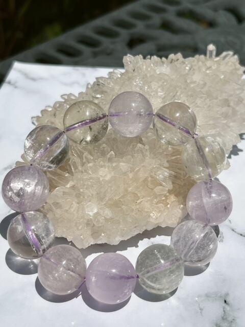 高品質 4A ブラジル産 mix クンツァイト 17.5~18㎜