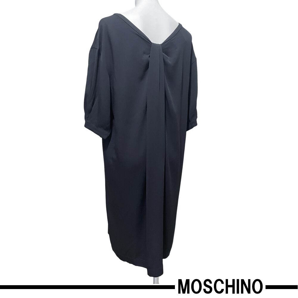 新品モスキーノMOSCHINO半袖ゆったりきちんとワンピース黒#40 | It