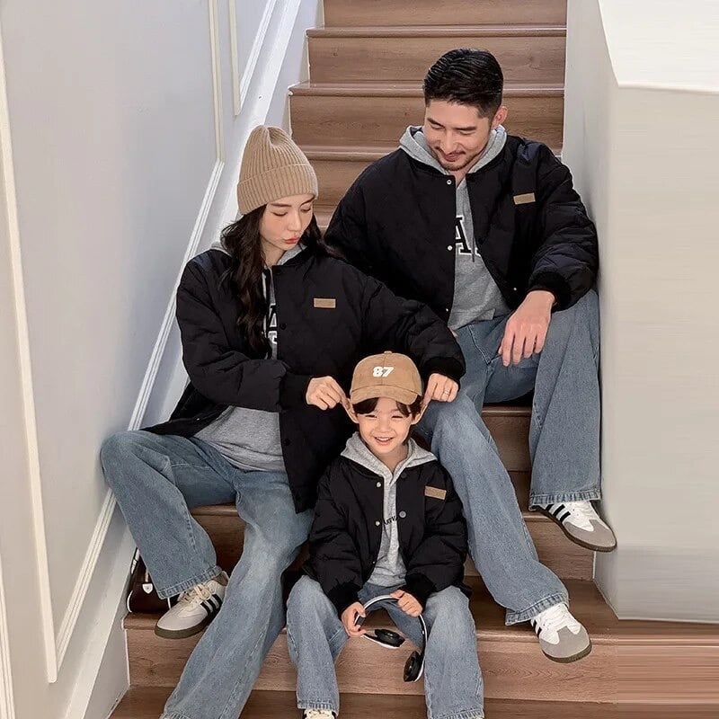 大人サイズ胸元タグキルティングジャケット | jbgcompany