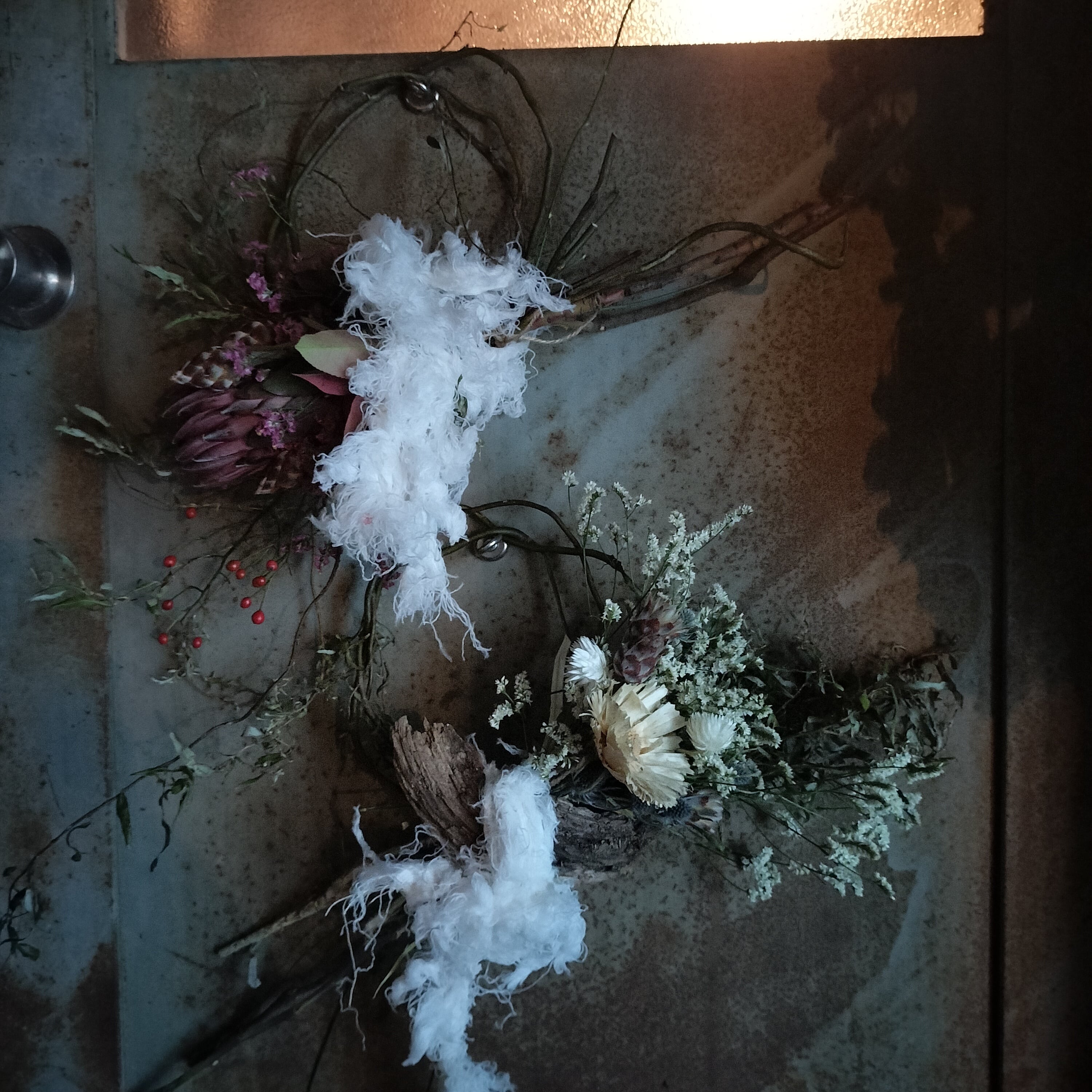 ドライフラワースワッグ横型 M【Dried Flowers swag M】 | merry_go_round
