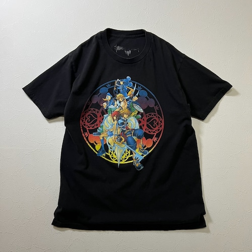 KINGDOM HEARTS　アニメ　ゲーム　Tシャツ　キングダムハーツ　ブラック　M 古着