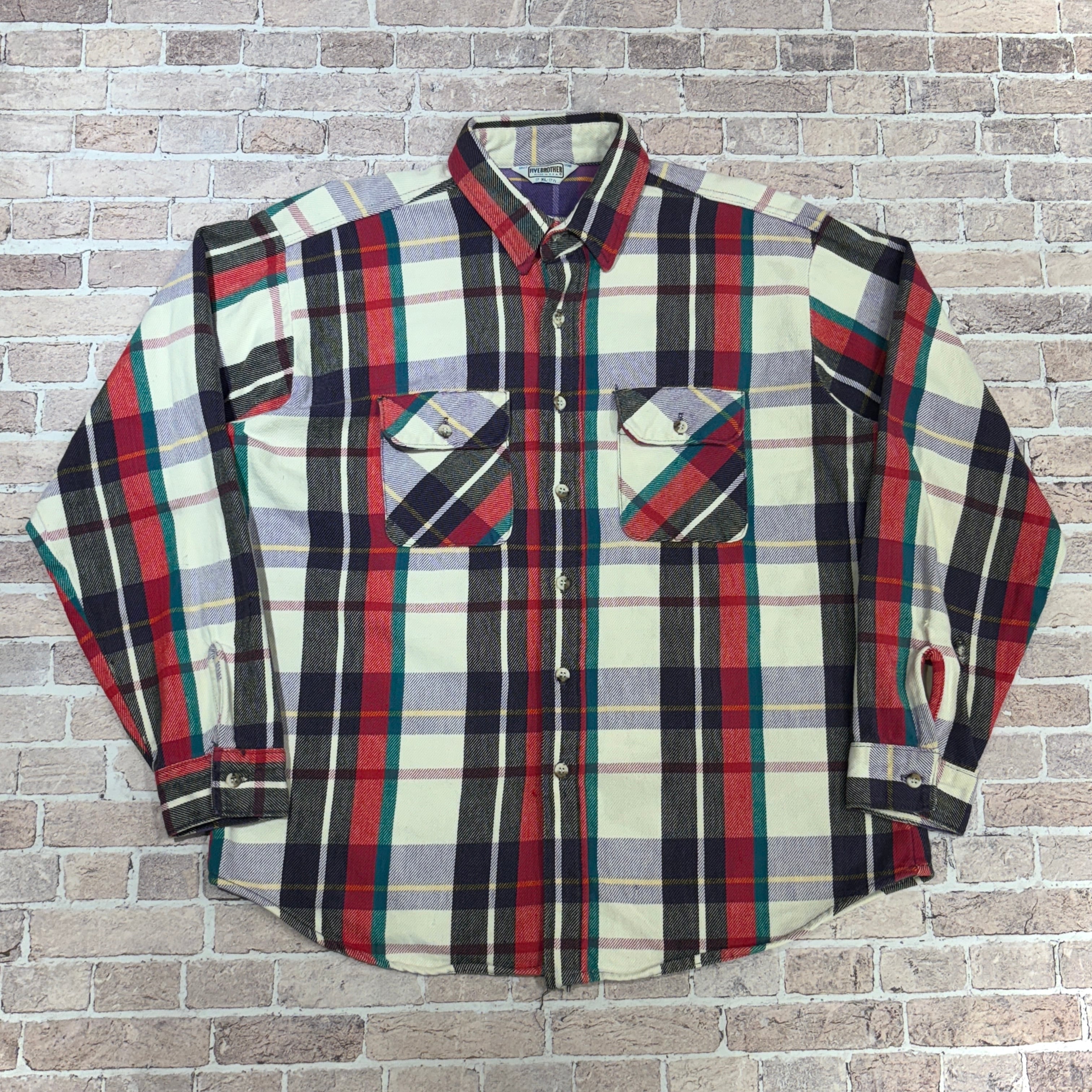1980s FIVE BROTHER FLANNEL SHIRT | safarionline