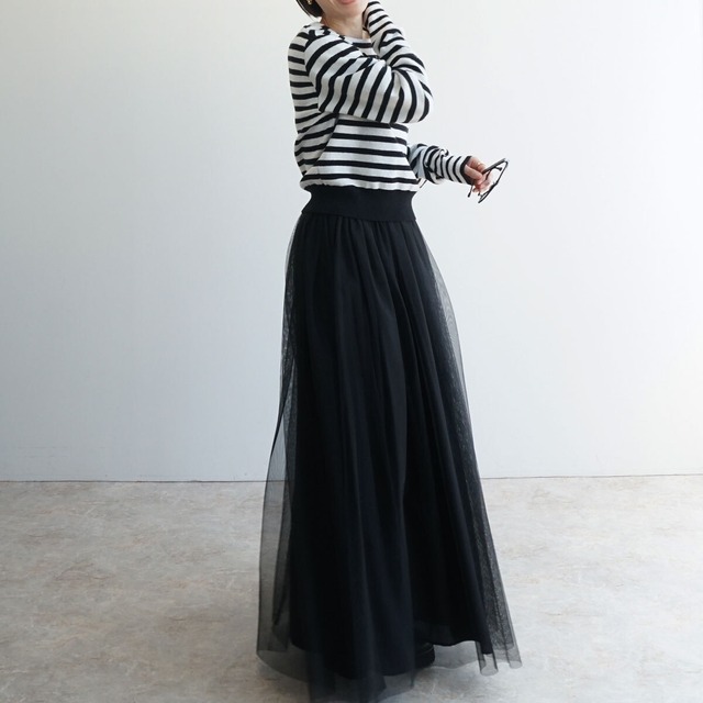 チュールリバーシブルスカート