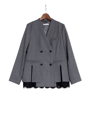 PANO-VE-010 ∫ DOUBLE LACE JACKET_GRAY