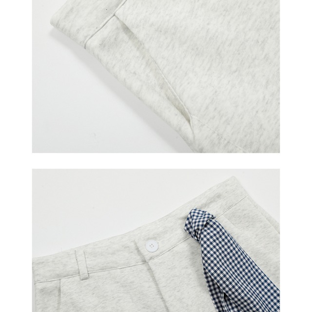 scarf cropped sweatpants　スカーフクロップドスウェットパンツ　J0931