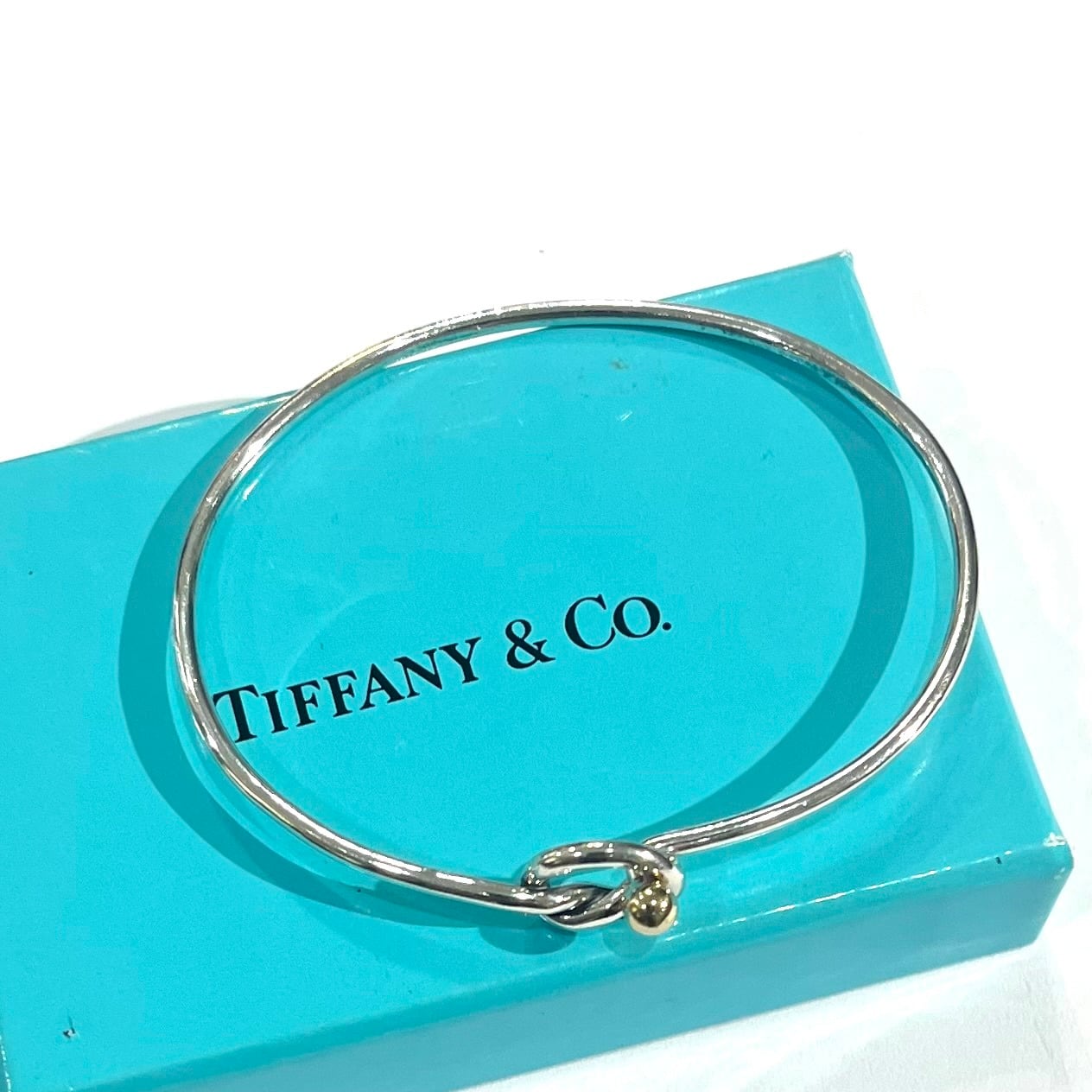 TIFFANY&CO. 】2912 K18 silver925 ラブノットブレスレット