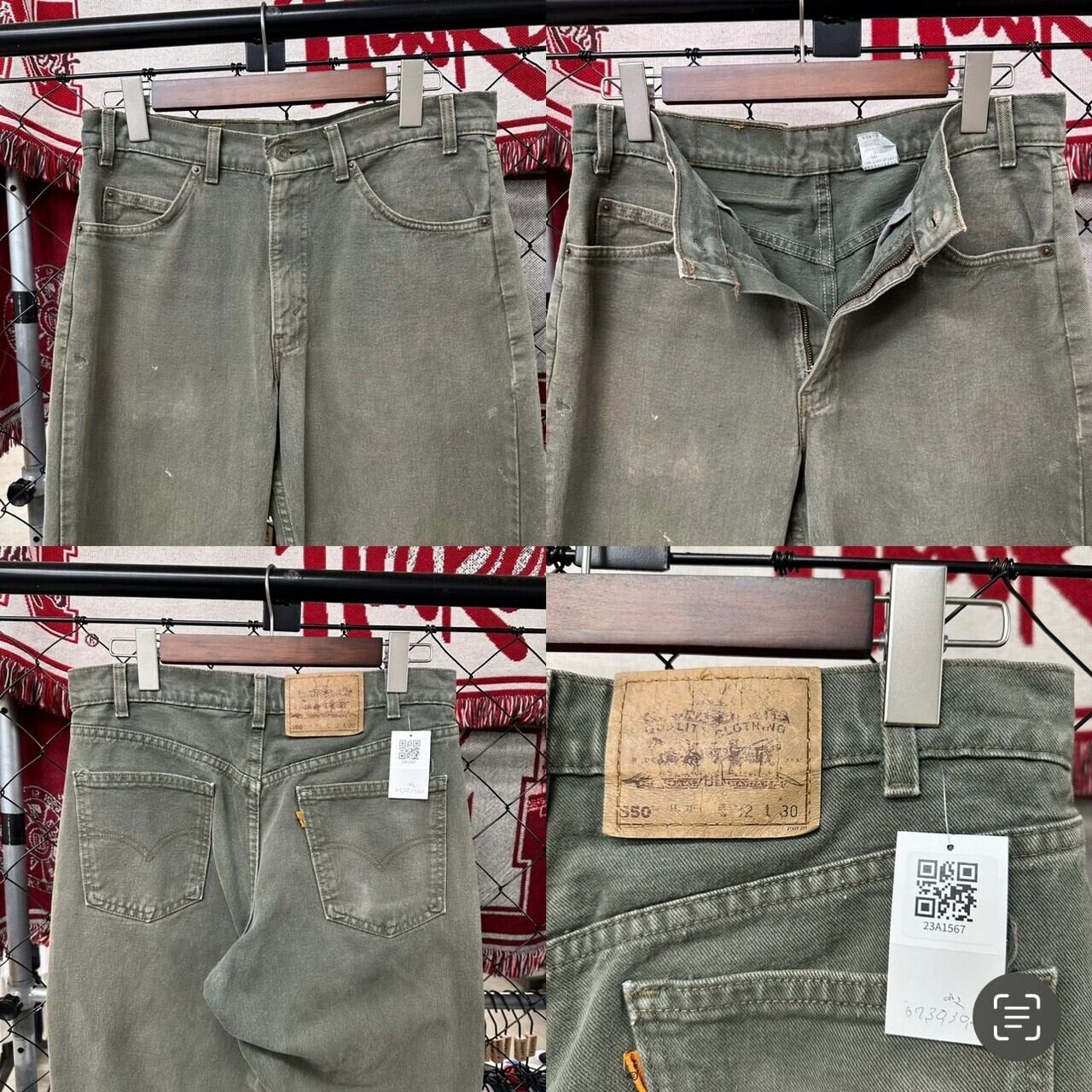 【Levi’s】オレンジタブ 90s 550 ブラックデニム 36*36