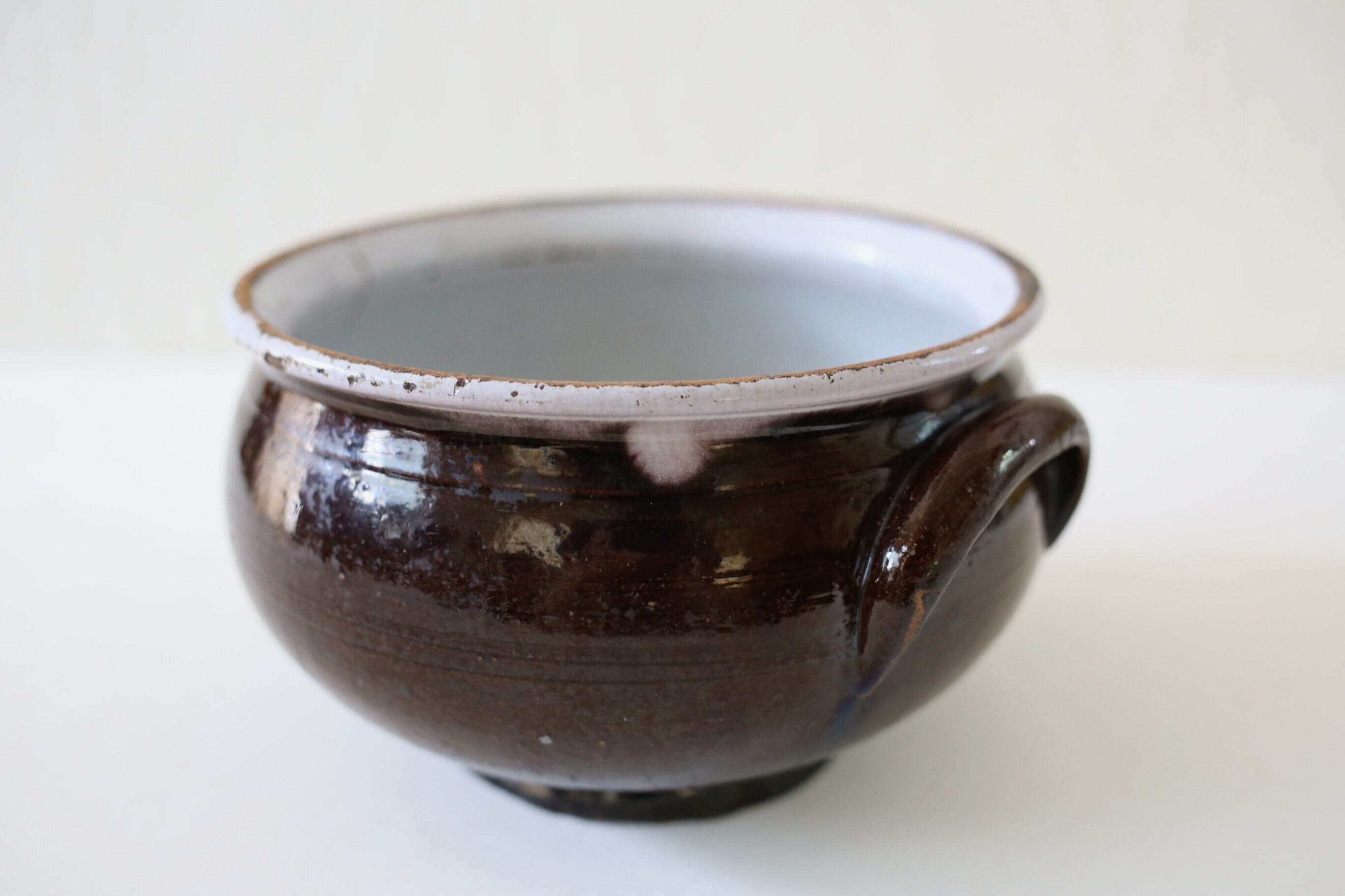 フランス アンティーク キュノワール スーピエール フランス アンティーク キュノワール 『Cul Noir』 無地 ボウル