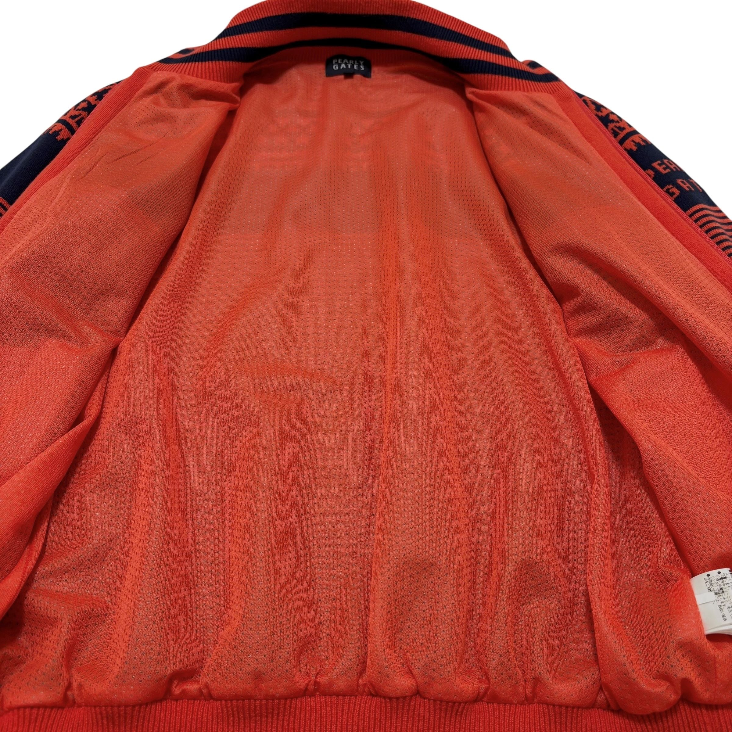 古着 パーリーゲイツ PEARLY GATES ジップアップ ニットブルゾン