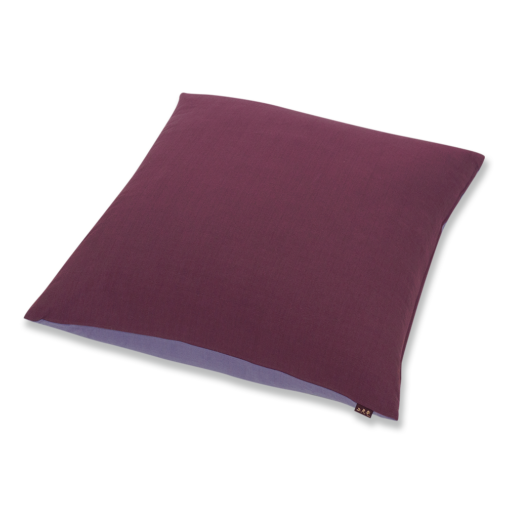 色あそび リバーシブル 座布団(カバーのみ) VV(紫)×VP(パープル)50×50(クッション対応)