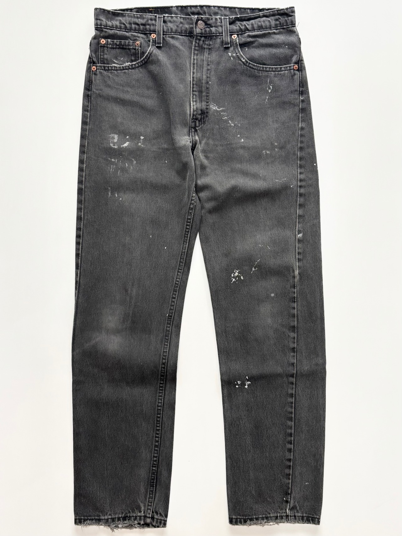 90s Levi’s 505 BLACK DENIM PANTS MADE IN USA Size W34L32→W32.5L31