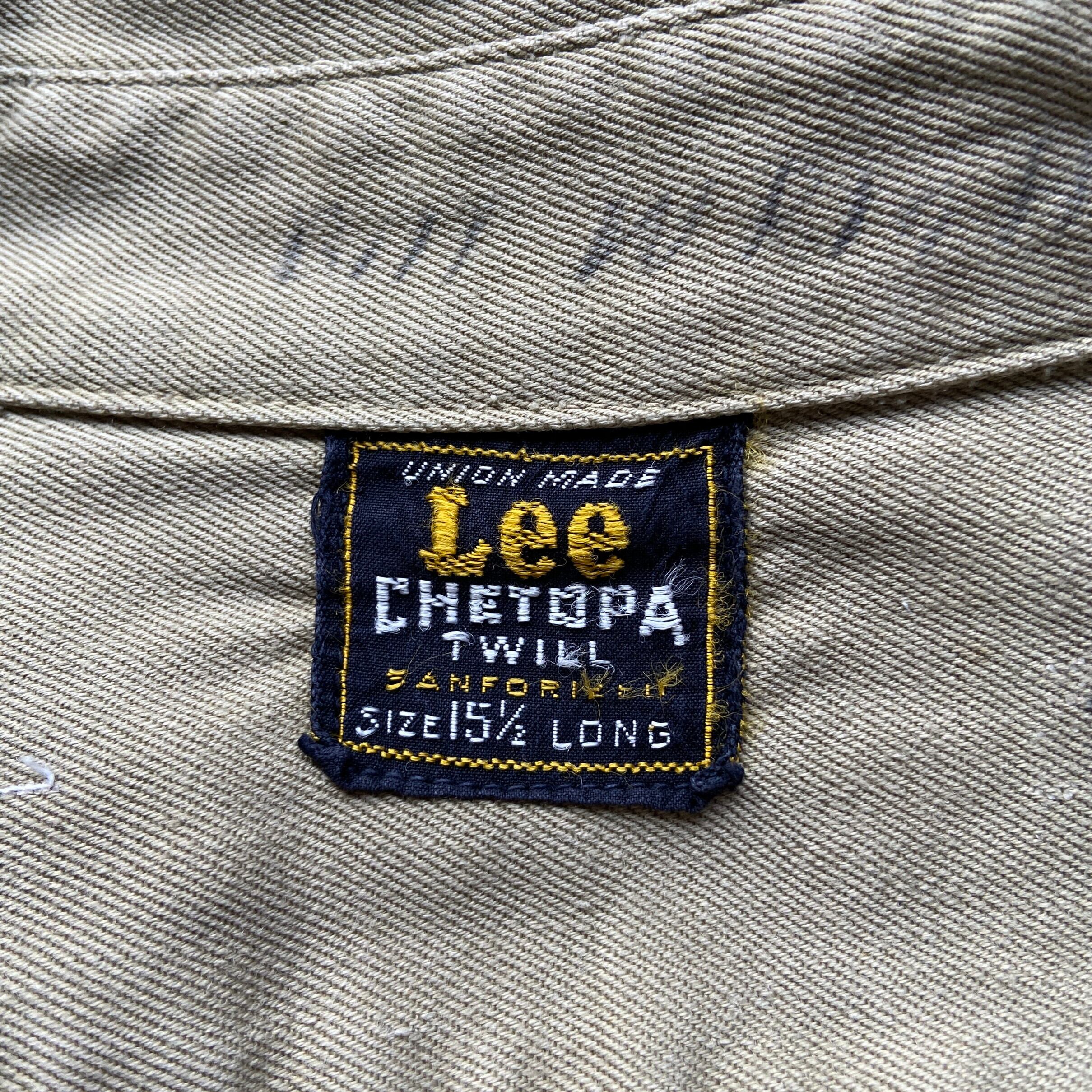 USA製 60年代 Lee リー ”CHETOPA TWILL” ワークシャツ メンズL相当