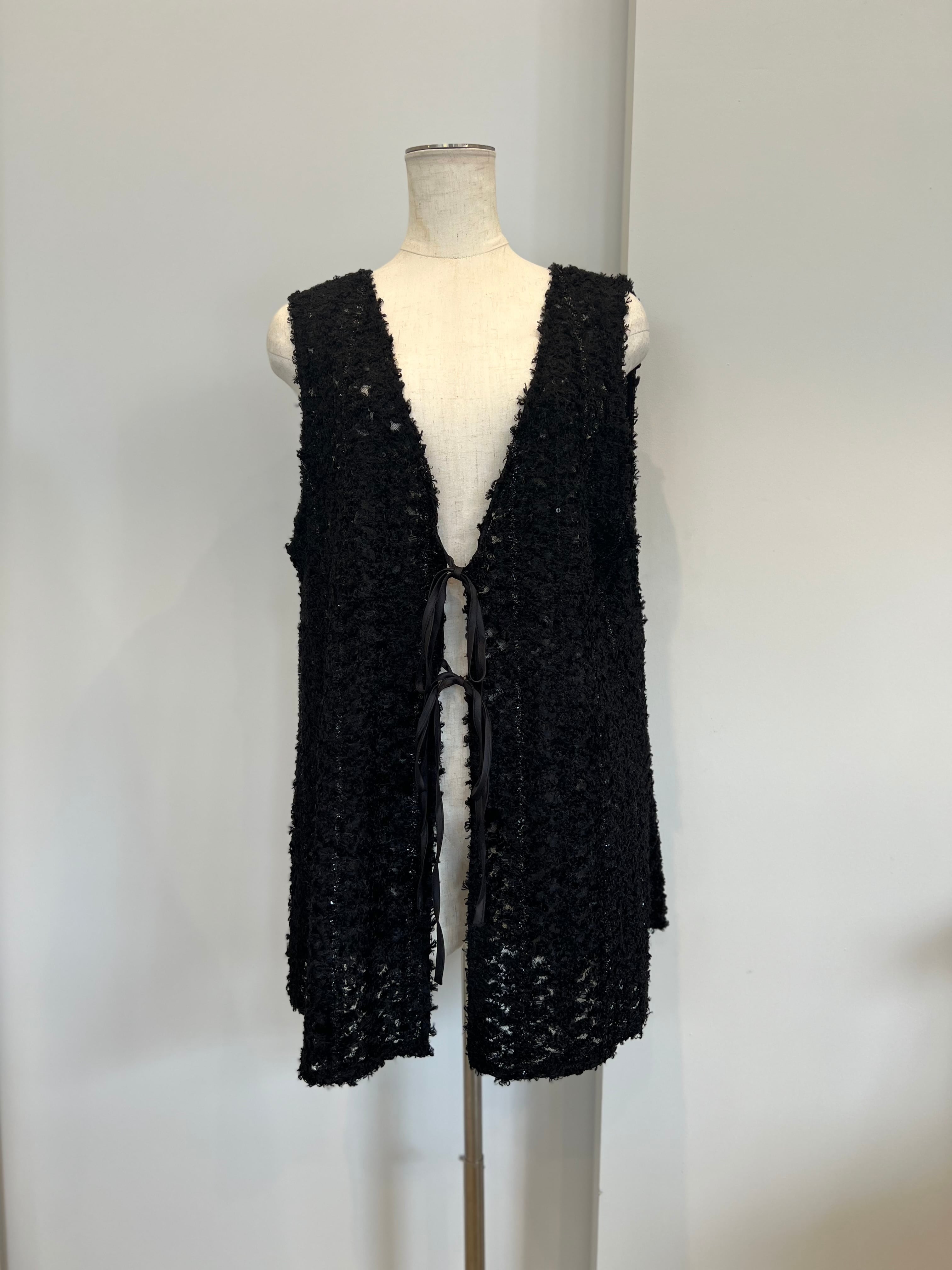 【SELECT】リング刺繍レース2wayベスト 15-0707