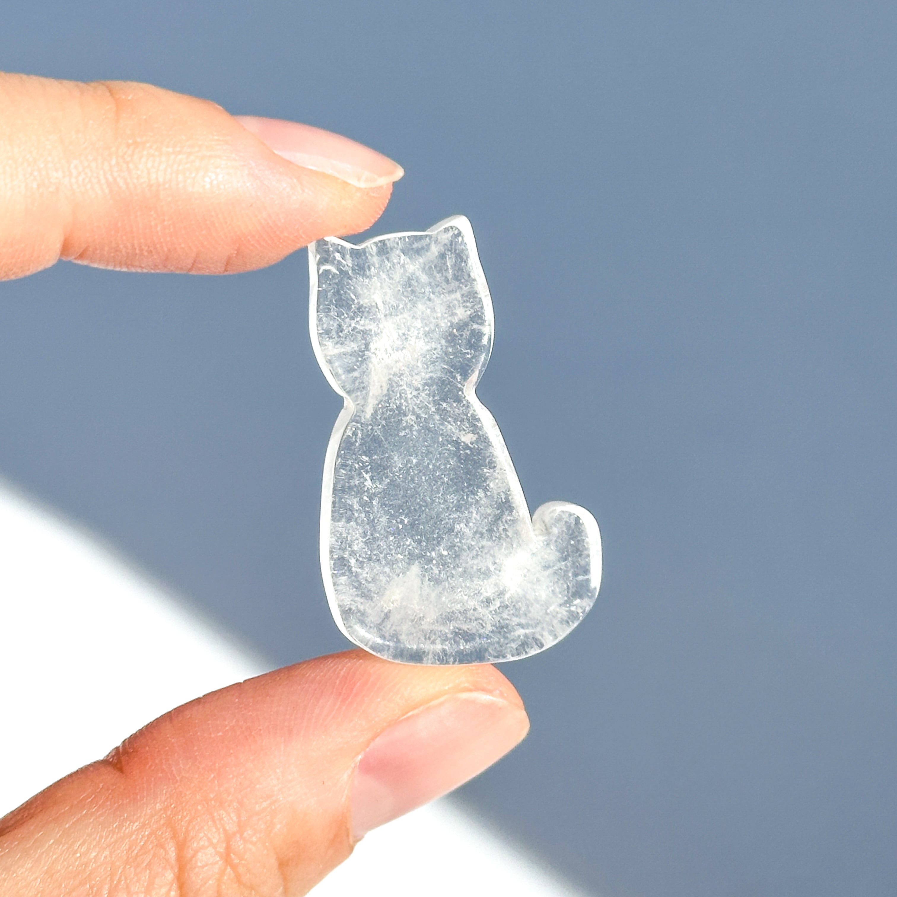 クリアクォーツ 猫ちゃん01◇Clear Quartz Cat ◇天然石・鉱物