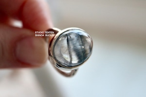 K10[ルチルの実]platnum rutile quartz ring