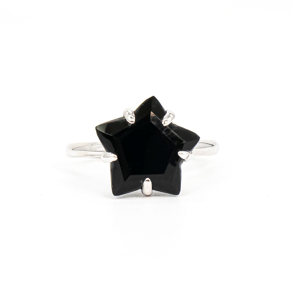 ブラックオニキス スターシェイプリング | ＜天然石ジュエリー