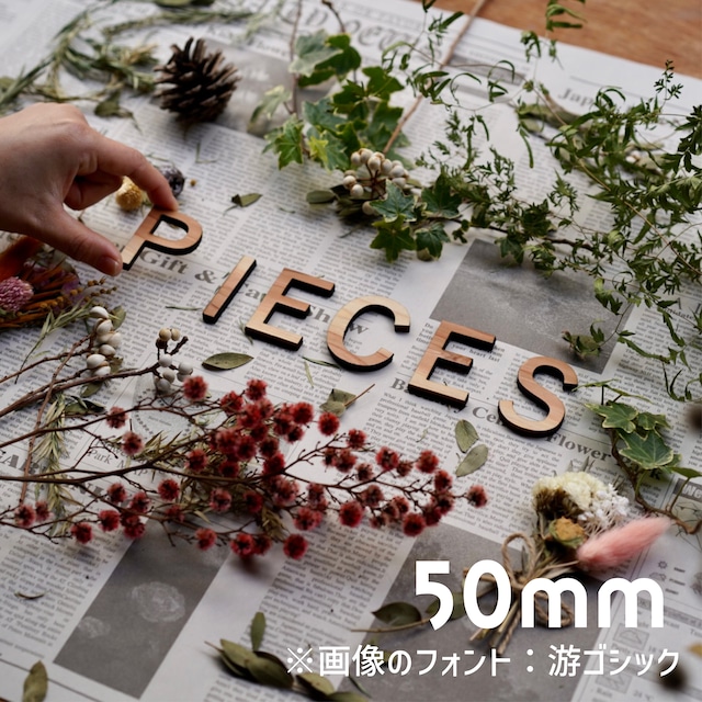 切り文字 木製 アルファベット 数字 パーツ 100㎜ 長崎県産杉 イニシャル アルファベット