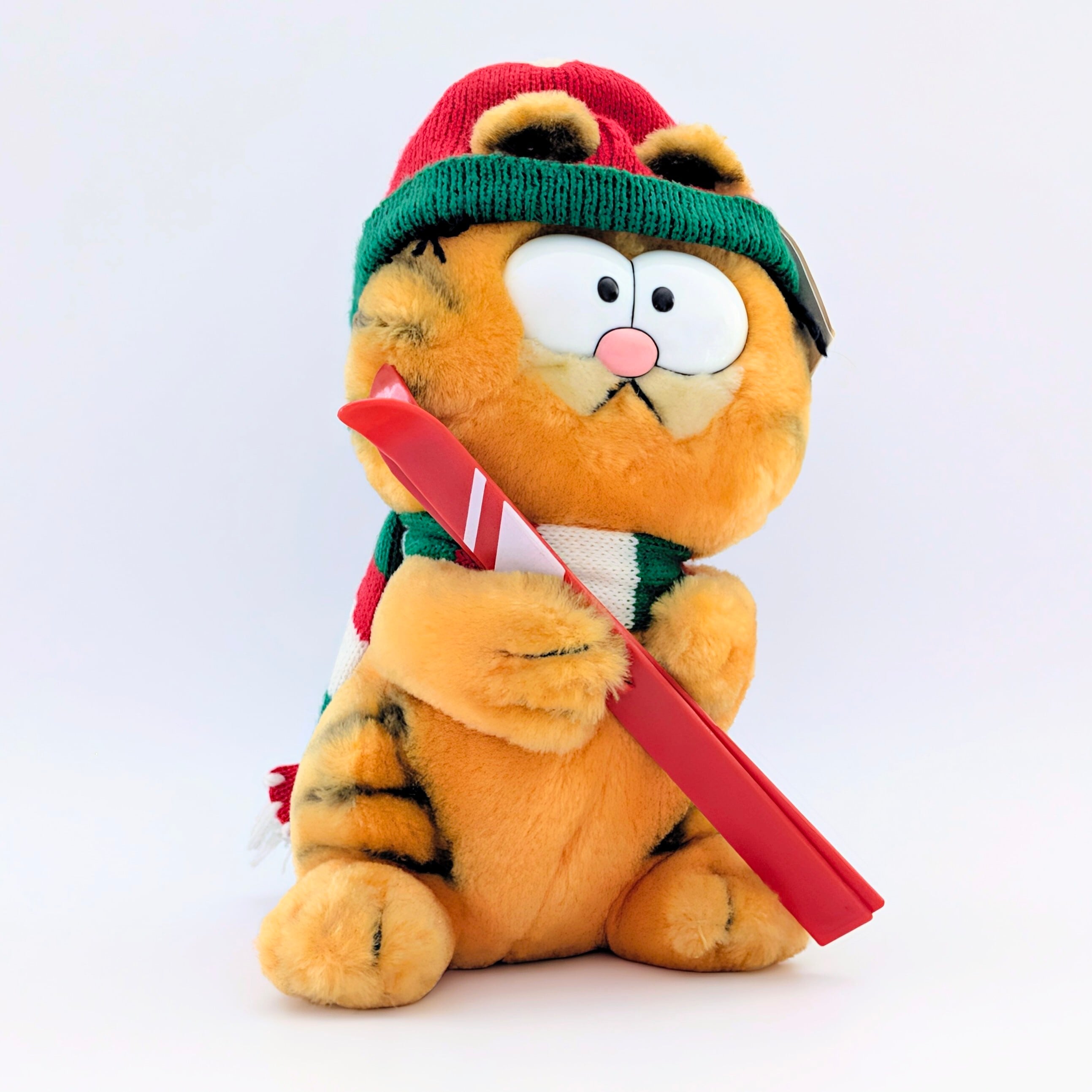 ☆ VINTAGE 1980年代初期 ☆【 Garfield ( ガーフィールド ) 】『 Garfield Skier スキーヤー 』ぬいぐるみ プラッシュ plush 1980年代年製 〚アメリカン雑貨 アメトイ〛