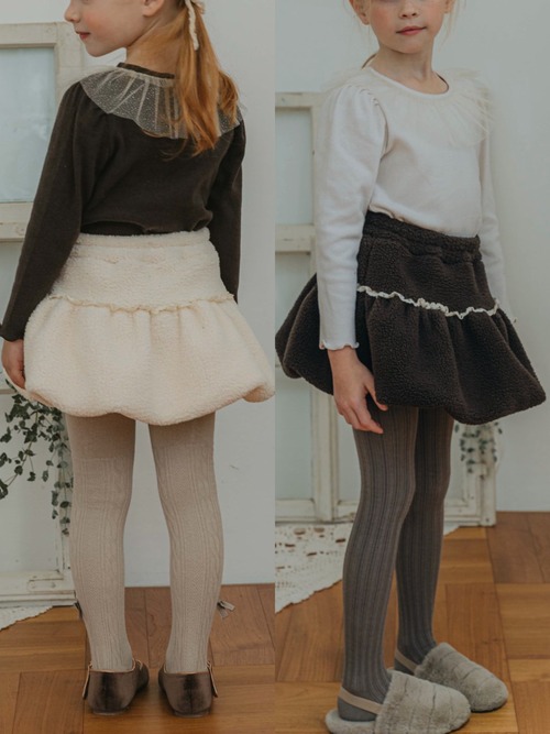 ラスト1 brownL【即納】<Roa>  Bear skirt