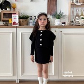 韓国子供服 / 26Autumn / 〖取寄〗second moment / リボンワンピースセット / キッズ服 / 女子服 *XS~JL*