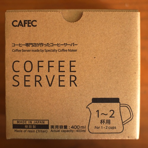 CAFEC 樹脂製コーヒーサーバー 400ml〈1～2杯用〉TCS-400