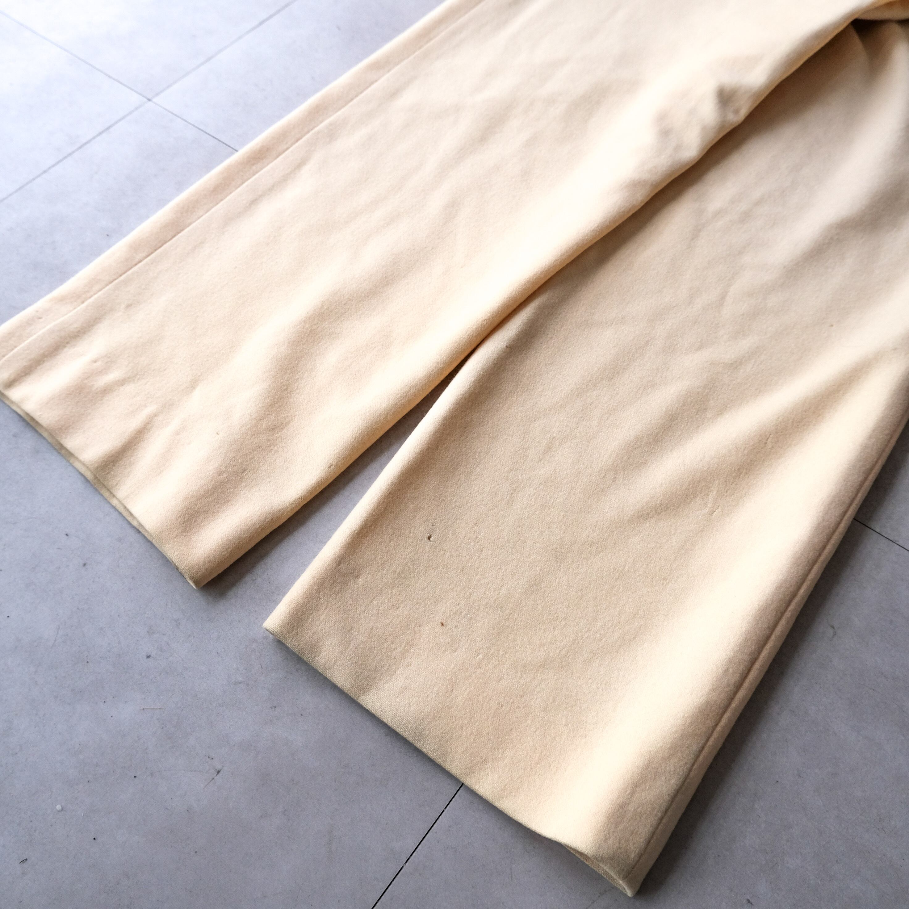 JIL SANDER サンフレール期 ピュアホワイト イタリア製コットンナイロン 90's-00's “JIL SANDER” wool trousers pants サンフレール期 | anti