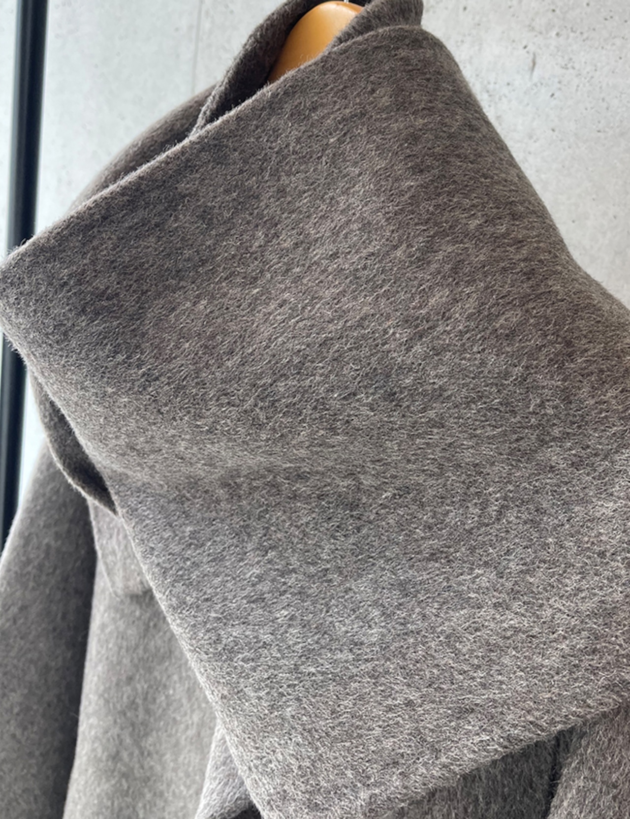 【25aw】Hand-made Muffler Wool Coat_3colors