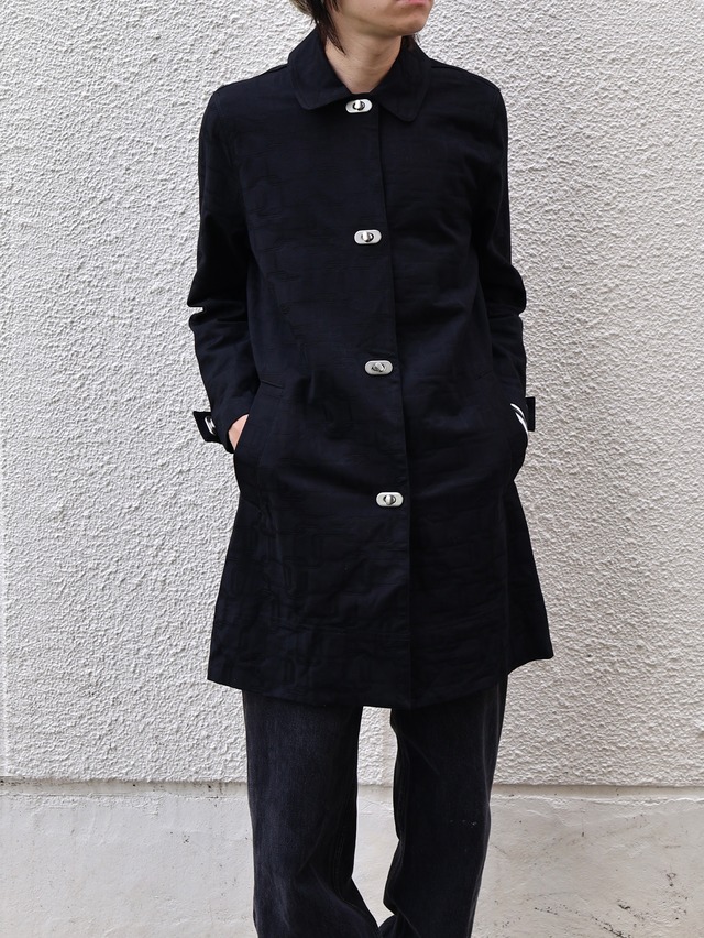 allover design half coat