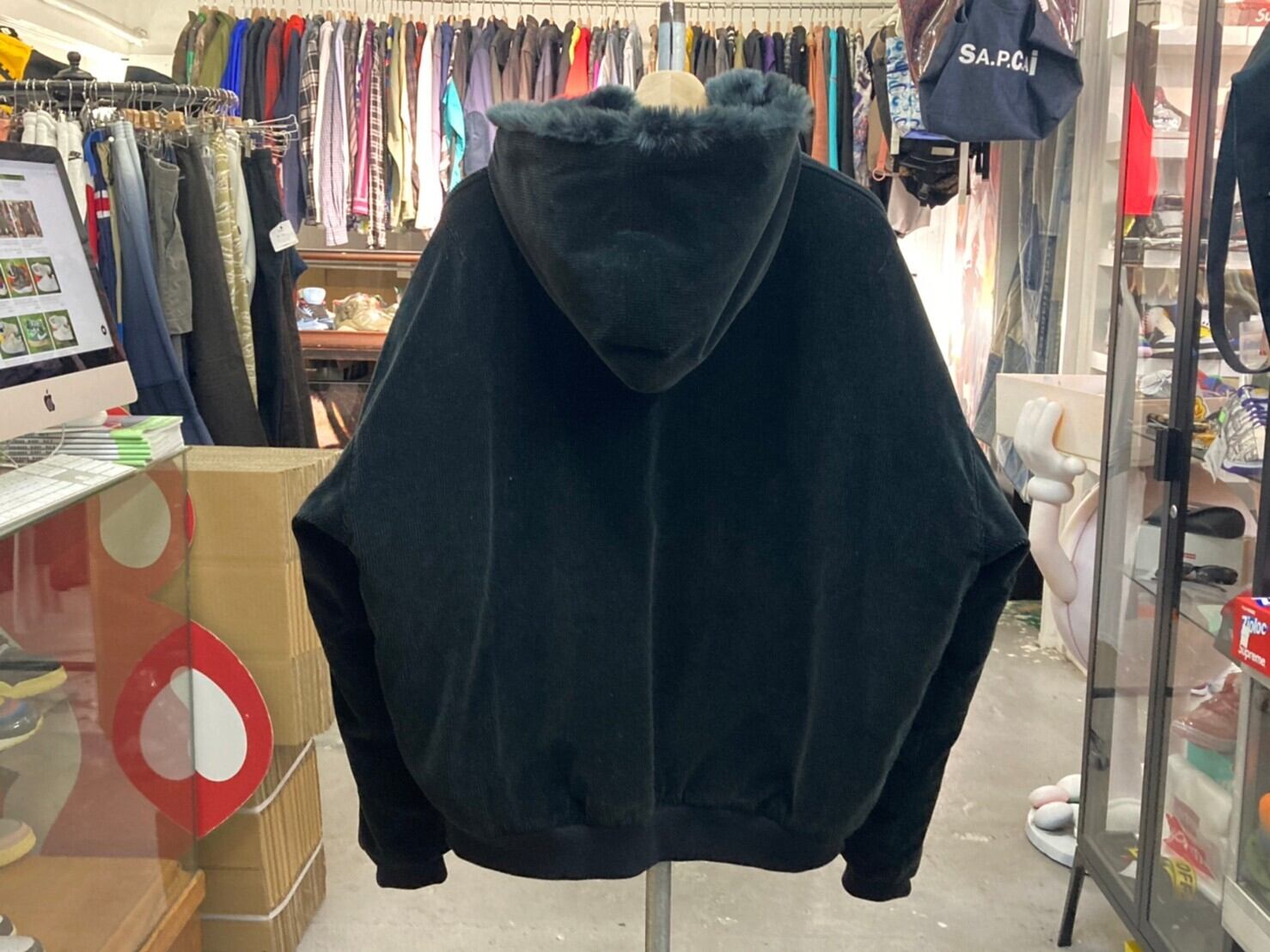 FEAR OF GOD FIFTH COLLECTION CORDUROY FAUX RABBIT FUR HOODIE MATTE 