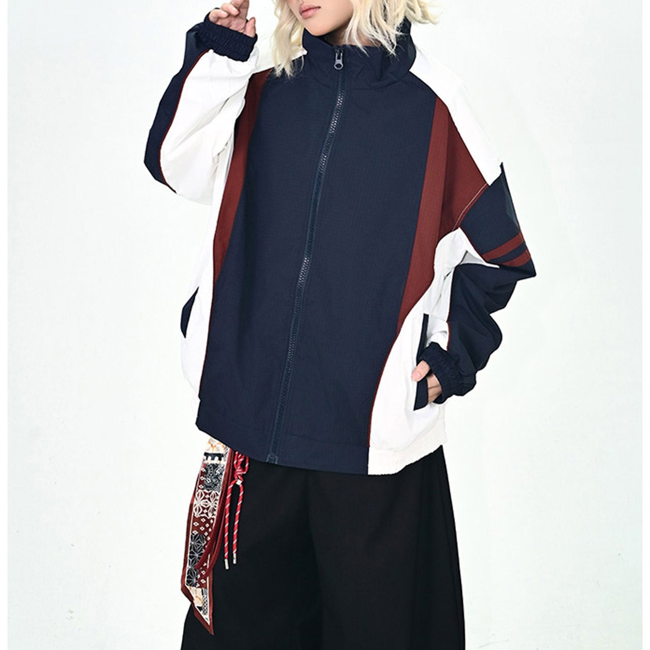 トリコロールラインスポーツジャケット R01001