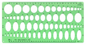 【新着特価】シンワ測定(Shinwa Sokutei) テンプレート 楕円定規 66020