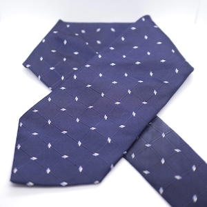 Burberry Whole Pattern Silk Necktie Navy