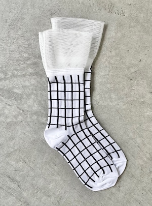 FAKUI / tulle check socks  FK-157