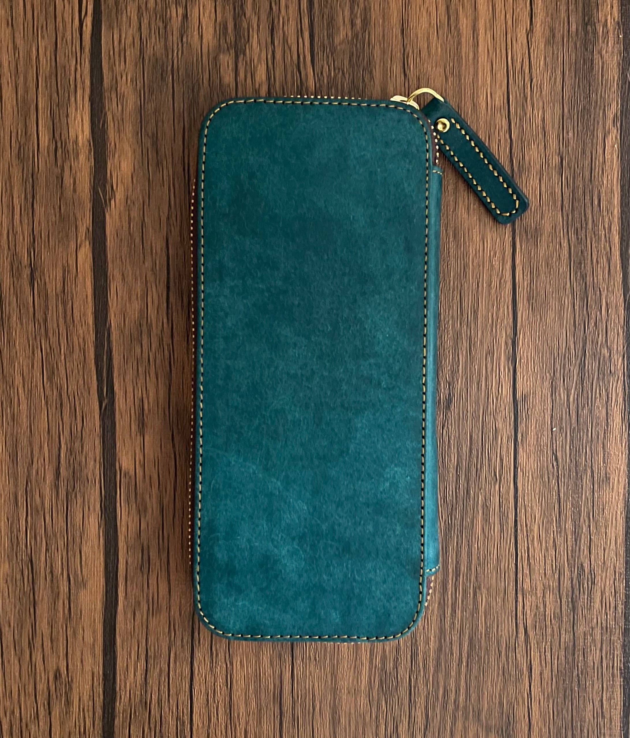 バハギア ペンケース ラウンドジップ型 プエブロ オルテンシア