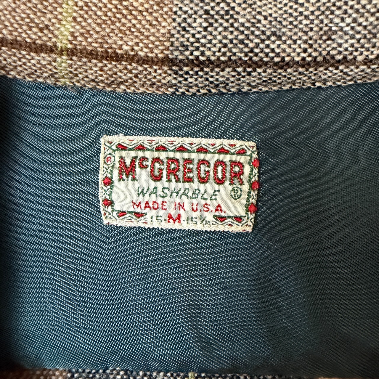 60's〜 McGREGOR Open-Collar Shirt Board Shirt 50年代 アメリカ オープンカラーシャツ ボードシャツ ヴィンテージ ビンテージ  TT2026-0046 - 7