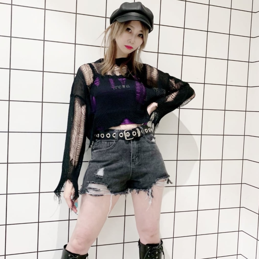 再値下げ!50%OFF】ハイダメージショートニット | VOLCAN&APHRODITE 再値下げ!50%OFF】ハイダメージショートニット | VOLCAN&APHRODITE