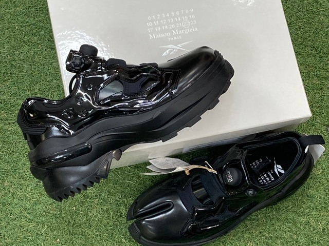 MAISON MARGIELA × REEBOK PROJECT 0 B LOW INSTAPUMP TABI BLACK 42 S57WS0404 390KG7312