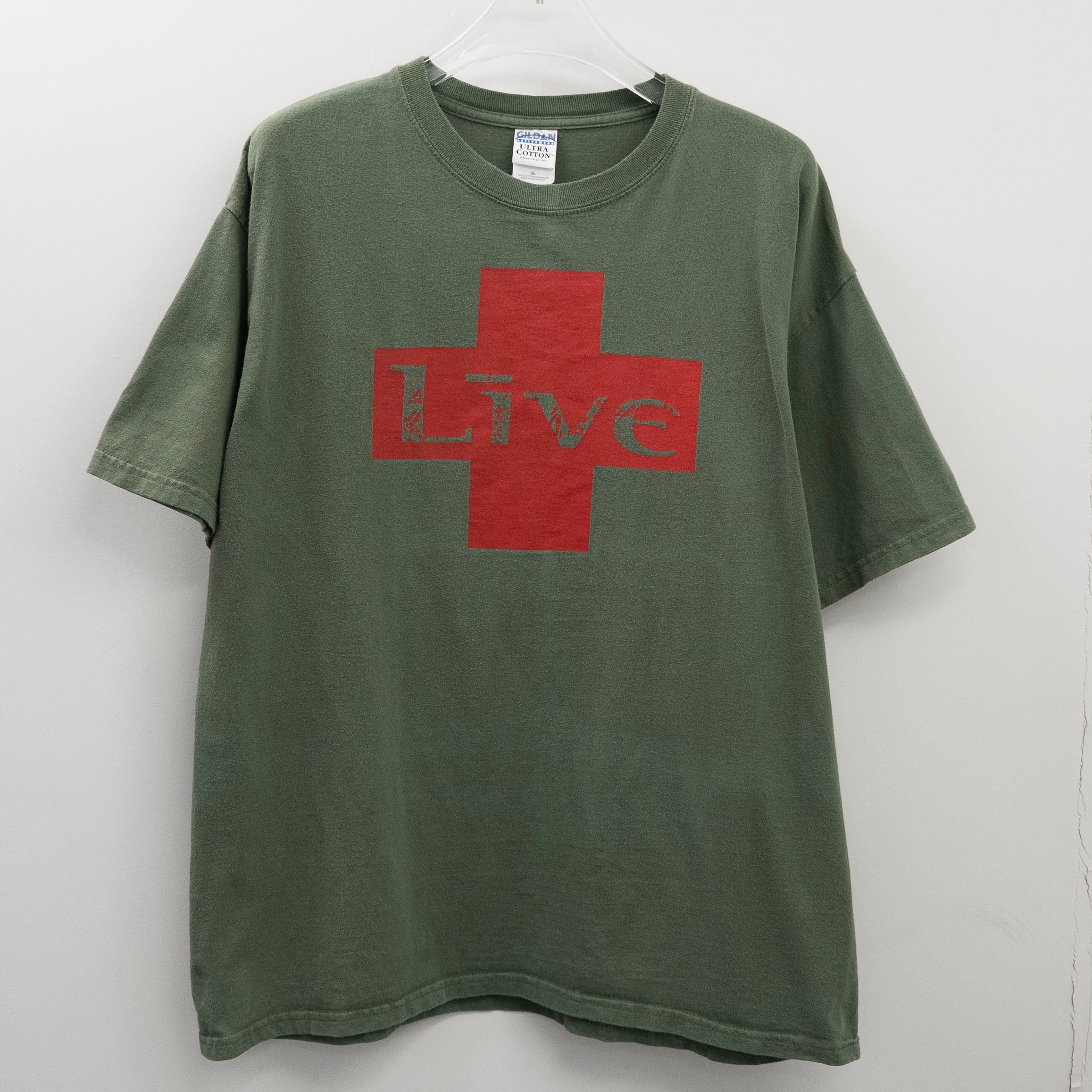 Live " Red Cross Member Khaki " Gildan XL【E6-26】