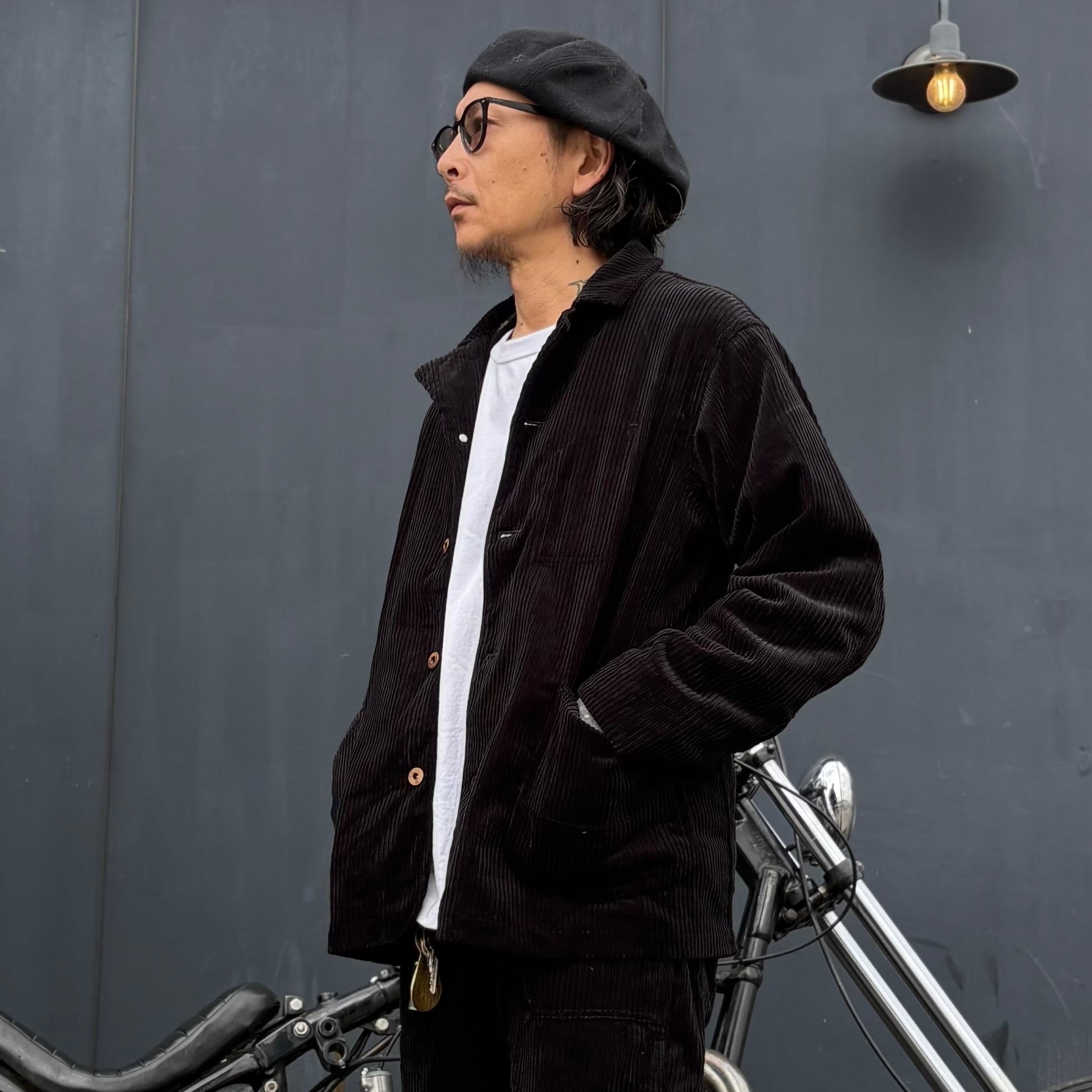 コーデュロイジャケット カバーオール ワークジャケット メンズ