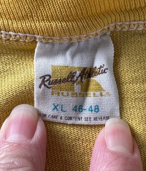 -Russell Athletic- Vintage 70s XL Print T-shirt made in USA