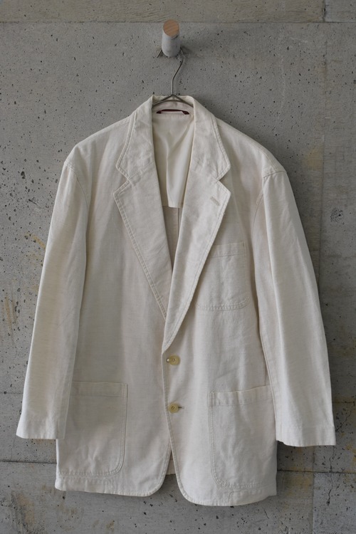 Cotton-linen beige jacket