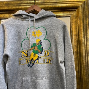 VINTAGE "ND IRISH" parka sweat